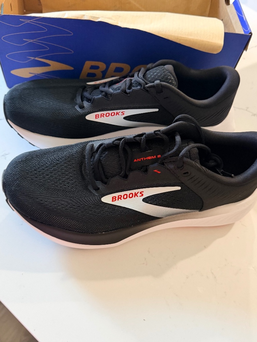 NIB BROOKS Anthem 8 Running Athletic Shoes Men's Size 10 Black New Sneakers